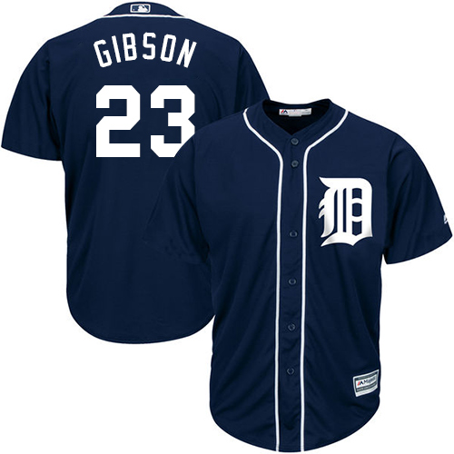 Tigers #23 Kirk Gibson Navy Blue Cool Base Stitched Youth MLB Jersey